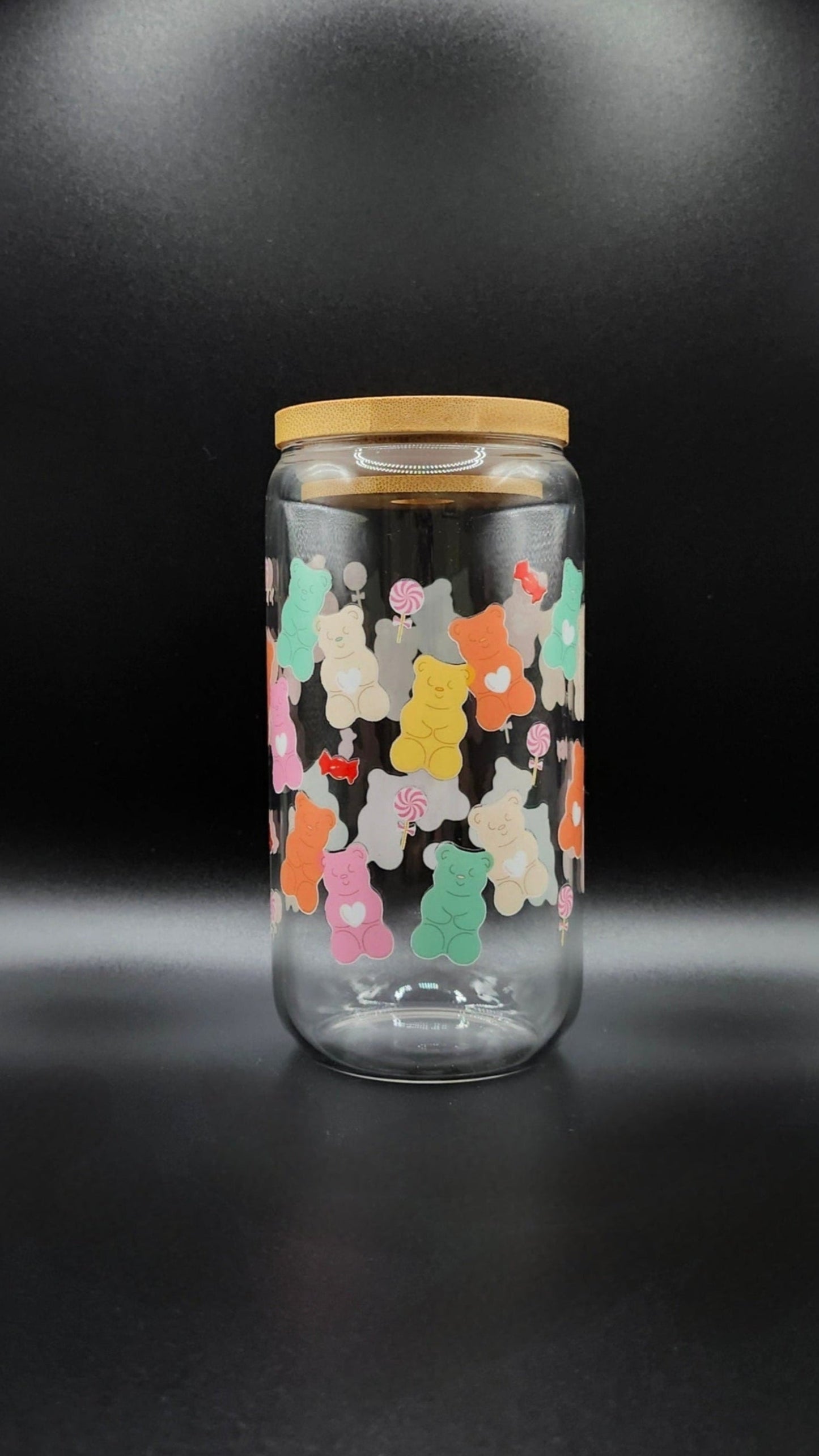 Lovable Bear Glass Cup