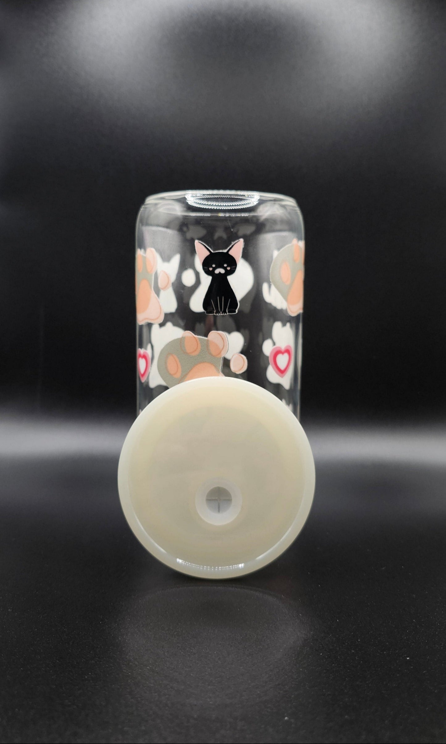 Purrfect Glass Cup