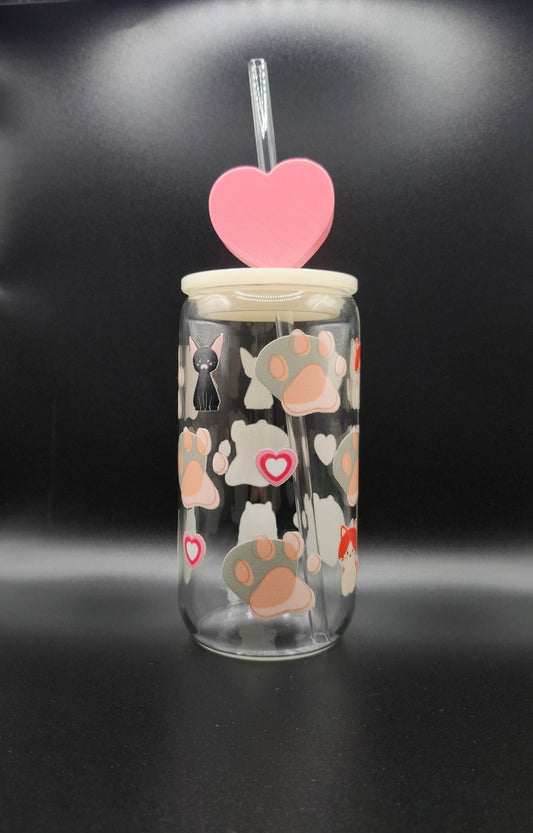 Purrfect Glass Cup